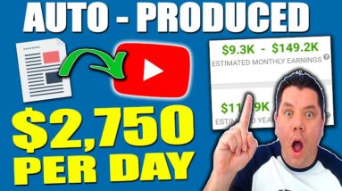 How to Make Money on YouTube WITHOUT Making Videos Yourself (Auto Produced Videos)