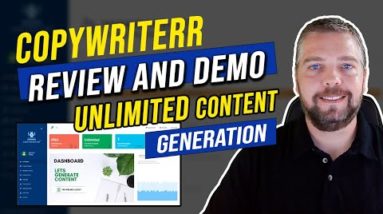 Copywriterr Review & Demo | UNLIMITED AI Content Generator Copywriterr