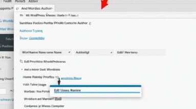 how to change author name in wordpress