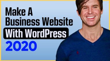 How to Make A Business Website Using WordPress & Elementor Page Builder & Astra Starter Sites 2020