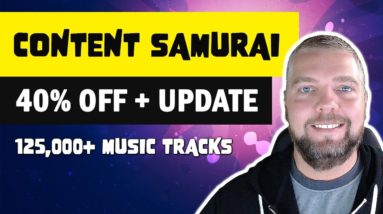 Content Samurai (Vidnami) 40% Off Lifetime + 125k Audio Files Added