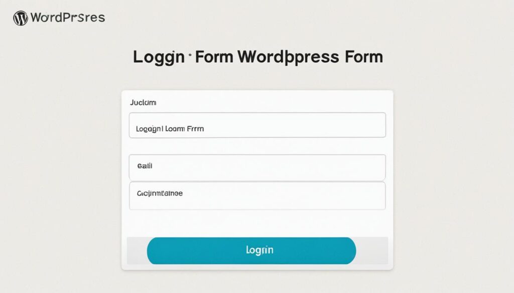 custom wordpress login form